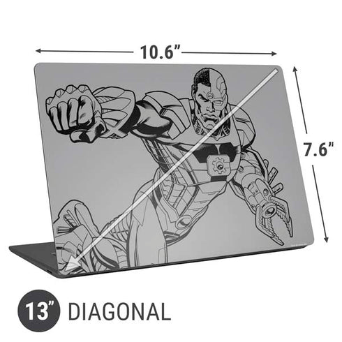 DC Comics Cyborg Comic Pop Universal Laptop 13in (10.6 x 7.6in) Skin